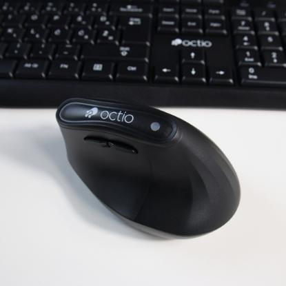 Miška OCTIO Ergo V100W, optički, bežični, BT,4000dpi, črni