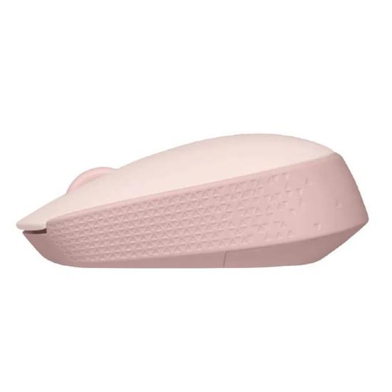 Miška LOGITECH M171, optički, bežični, rozi