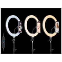 Selfie tripod TRACER LED, s prstenom, 14.5 W