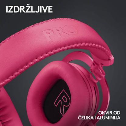 Slušalice LOGITECH G PRO X 2 Lightspeed, 7.1, bežične, roze