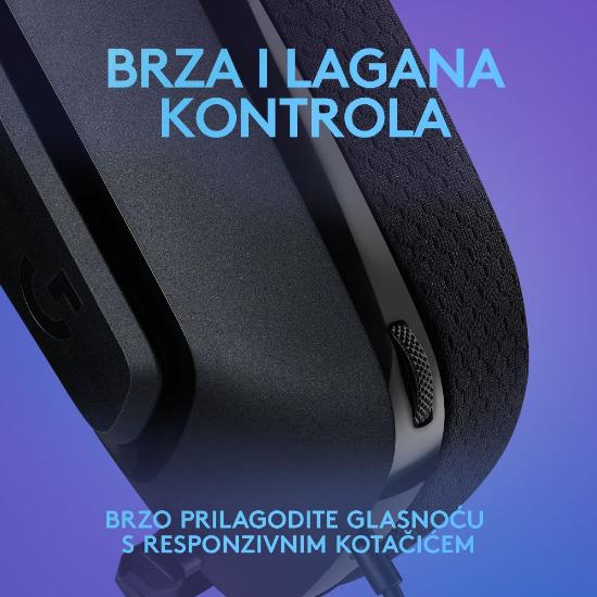 Slušalice LOGITECH Gaming G335, crne