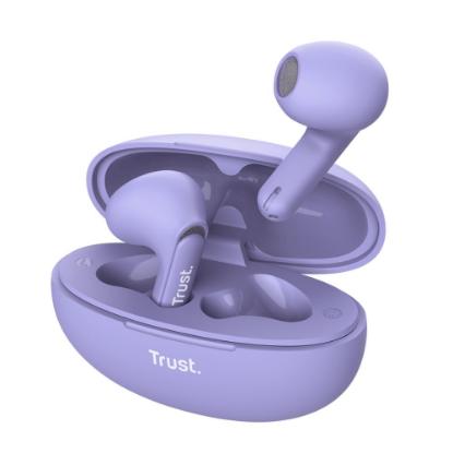 Slušalice TRUST Yavi, in-ear, ENC, bežične, ljubičaste
