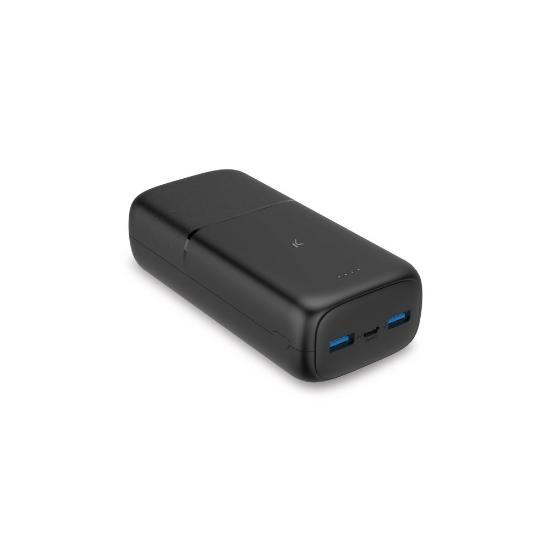 Mobilni USB punjač KSIX BXBA30000PD, 30000 mAh, PD 20W, 2xUSB-A, USB-C, crni