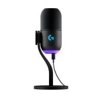 Mikrofon LOGITECH Yeti GX, RGB, namizni, črni
