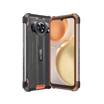Pametni telefon OSCAL S80, 6,58", 6GB, 128GB, Android 12, crno-narančasti