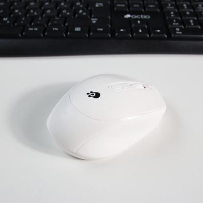 Miška OCTIO M302W, optički, bežični, 1600dpi, beli