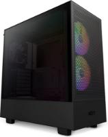 Ohišje NZXT H5 Flow RGB, MIDI, ATX, USB 3.2, USB-C, črno, bez napajalnika