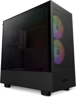 Ohišje NZXT H5 Flow RGB, MIDI, ATX, USB 3.2, USB-C, črno, bez napajalnika