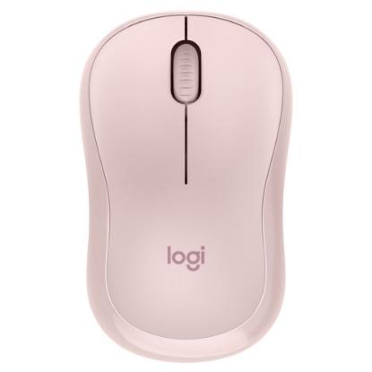 Miška LOGITECH M240 Silent, optički, bežični, Bluetooth, rozi