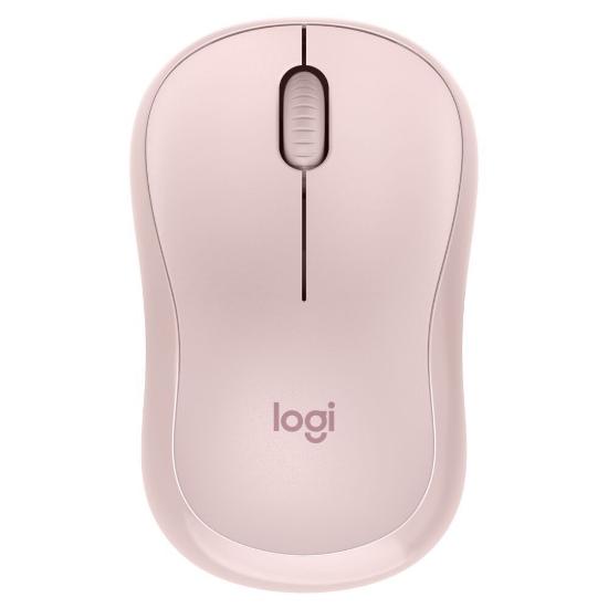Miška LOGITECH M240 Silent, optički, bežični, Bluetooth, rozi