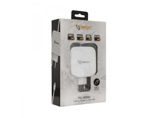 Punjač za laptop SBOX TC-65W, USB-C, 65W, univerzalni