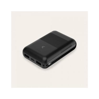 Mobilni USB punjač KSIX BXBA10000SM02, 10000 mAh, 2x USB-A, USB-C, crni