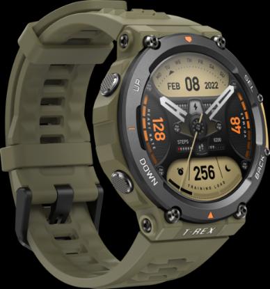 Pametni sat AMAZFIT T-Rex 2, 1.39" Amoled, pametne obavijest, zeleni