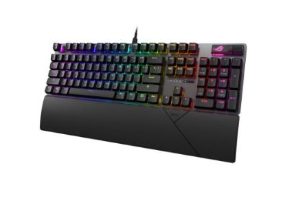 Tipkovnica ASUS ROG Strix Scope II, RGB, mehanička, ROG NX Snow switch, US Layout, črna, USB