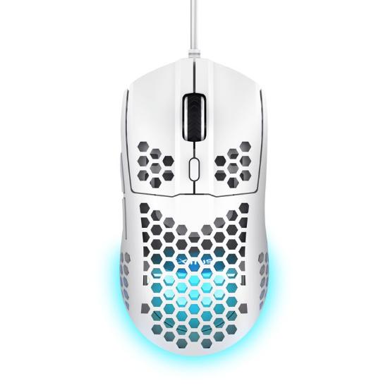 Miška TRUST GXT928 Helox, RGB, optički, 6400dpi, beli