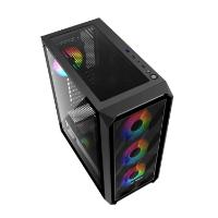 Ohišje BIT FORCE PALADIN ARGB-4, MIDI, ATX, ARGB, črno, window, bez napajalnika