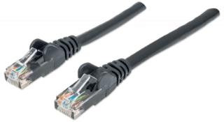 Kabel INTELLINET, patch CAT6, U/UTP, crni, 1m