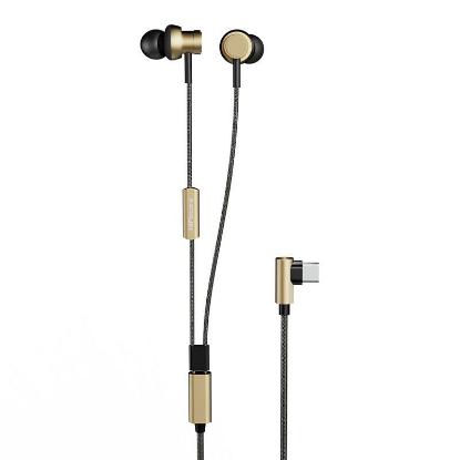 Slušalice HIFUTURE HI5, In-Ear, mikrofon, USB-C, crno-zlatne