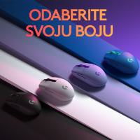 Miška LOGITECH Gaming G305 Lightspeed, bežični, optički, 12000dpi, črni, USB