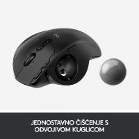 Miška LOGITECH MX Ergo, optički, trackball, bežični, USB, sivi