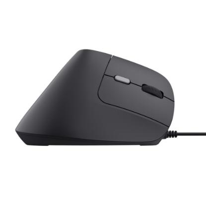 Miška TRUST Bayo II Ergonomic, optički, 2400dpi, črni