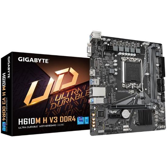 Matična plošća GIGABYTE H610M H V3, Intel H610, DDR4, mATX, s. 1700