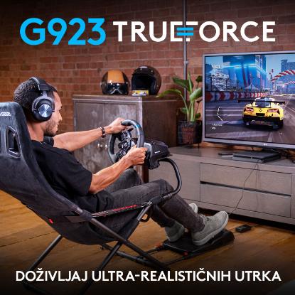 Volan LOGITECH G923 Trueforce Sim Racing Wheel, Gaming, PC/PS4/PS5, USB