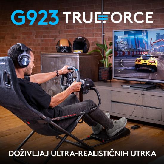 Volan LOGITECH G923 Trueforce Sim Racing Wheel, Gaming, PC/PS4/PS5, USB