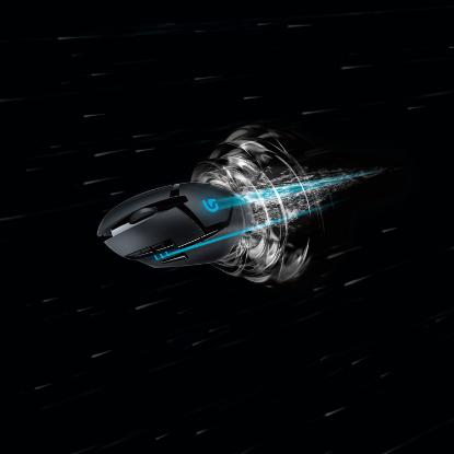 Miška LOGITECH Gaming G402 Hyperion Fury, DeltaZero, 4000dpi, črni, USB