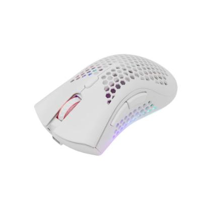 Miška WHITE SHARK Lionel, RGB, optički, bežični, 10000dpi, beli