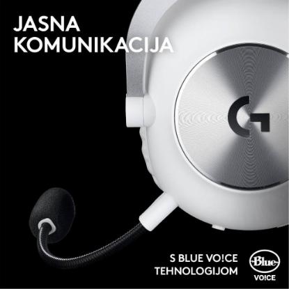 Slušalice LOGITECH G PRO X 2 Lightspeed, 7.1, bežične, bijele