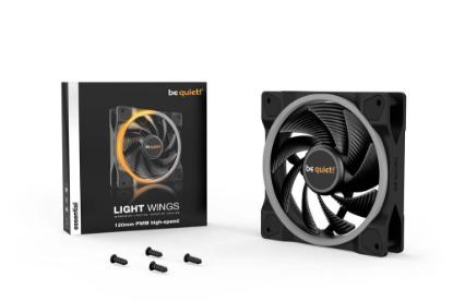 Ventilator BE QUIET Light Wings, PWM, RGB, 120mm, 2500 okr/min, črni