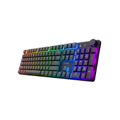 Tipkovnica TRUST GXT 868 Torix, brezžična, mehanička, RGB, črna