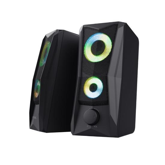 Zvočniki TRUST GXT 606 Javv, RGB, 6W, črni