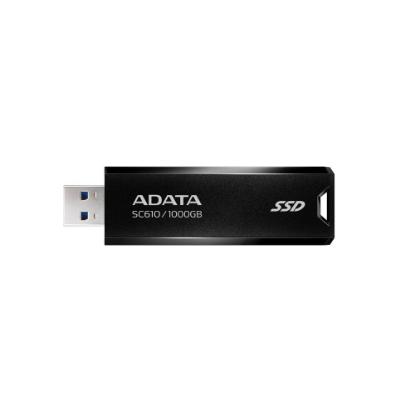 SSD vanjski 1TB ADATA SC610, SC610-1000G-CBK, 550/500 MB/s, USB 3.2 Gen2, crni