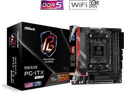 Matična plošća ASROCK B650E PG-ITX WiFi, AMD B650, DDR5, miniITX, s. AM5