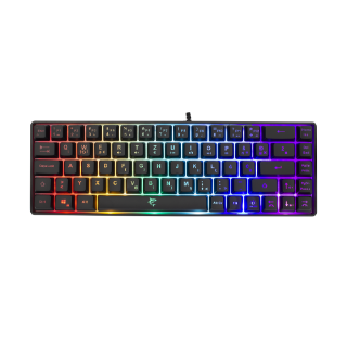 Tipkovnica WHITE SHARK GK-2201 Ronin, RGB, membranska, HR/US layout, črna, USB