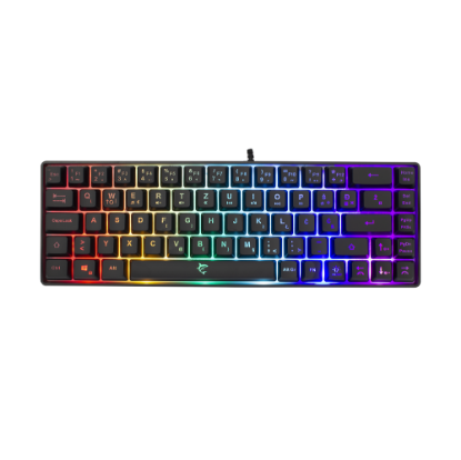 Tipkovnica WHITE SHARK GK-2201 Ronin, RGB, membranska, HR/US layout, črna, USB