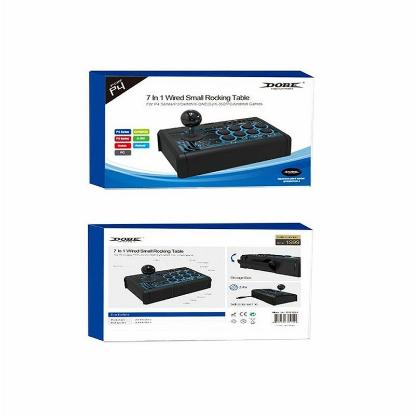 Kontroler DOBE TP4-1886, 7u1, za PS4, PS3, PC, X-ONE, X-360, Android, Switch, črni