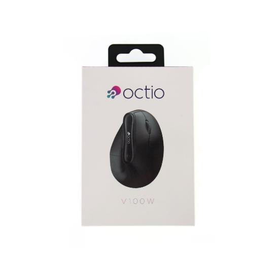 Miška OCTIO Ergo V100W, optički, bežični, BT,4000dpi, črni