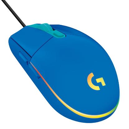 Miška LOGITECH Gaming G102 Lightsync, optički, 8000dpi, modri, USB