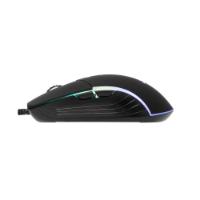 Miška BARACUDA BGM-011 Nautilus, RGB, optički, 12800dpi, črni