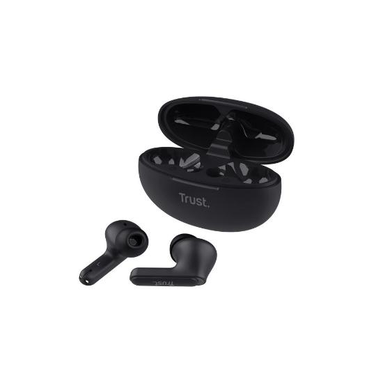 Slušalice TRUST Yavi Earbuds, in-ear, ENC, bežične, crne