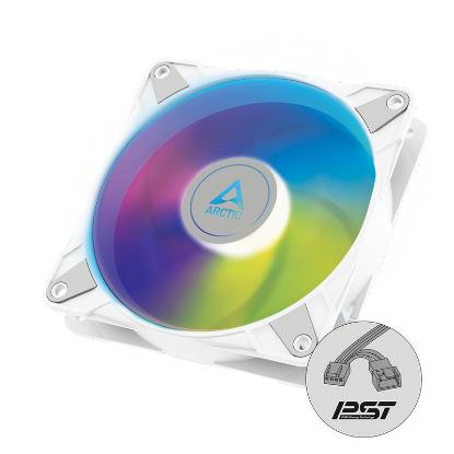 Ventilator ARCTIC P12 PWM PST A-RGB, 120mm, 2000 okr/min, beli