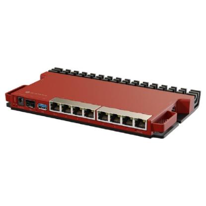 Router MIKROTIK RouterBOARD L009UiGS-RM, 800MHz CPU, 512MB RAM, 8×G-LAN, 1×2.5G SFP, USB, desktop/1U rackmount kućište, PSU, K-79 rackmount kit, RouterOS L5