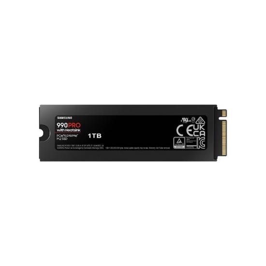 SSD 1TB SAMSUNG 990 PRO NVMe M.2, MZ-V9P1T0CW, maks. do 7450/6900 MB/s, hladilnik