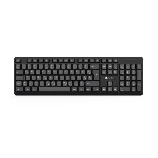 Tipkovnica + miška OCTIO KM101U, črni, USB