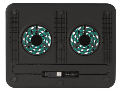 Hlađenje za laptop TRUST Cyclone, TRU 17866, do 16", crno
