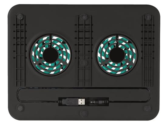 Hlađenje za laptop TRUST Cyclone, TRU 17866, do 16", crno