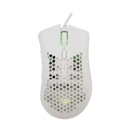 Miška BARACUDA BGM-032 Coral, RGB, optički, 12800dpi, beli